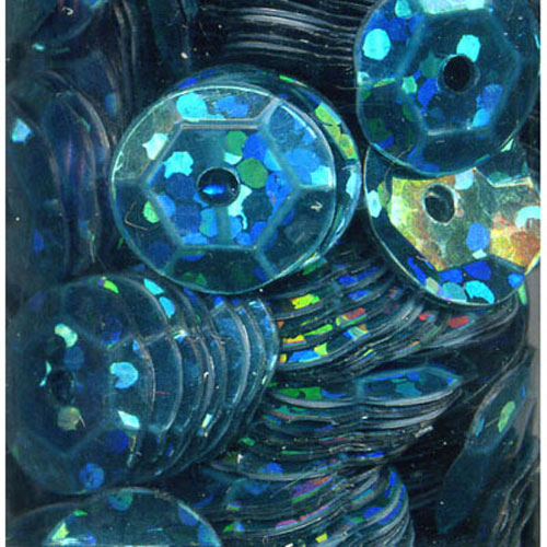 29045 Sequin Cup 6mm Laser Blue