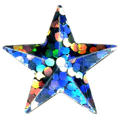 29186 Bead Flake 15mm Silver Star