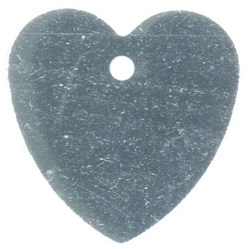 29240 Bead Flake 15mm Heart Silver