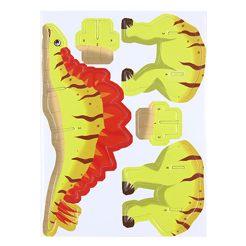 29788 Diy Mini 3d Puzzle Dinosaur Yellow