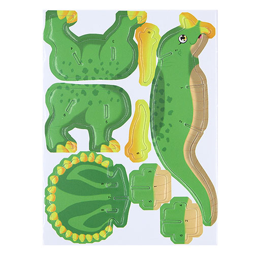 29790 Diy Mini 3d Puzzle Dinosaur Green