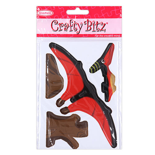 29791 Diy Mini 3d Puzzle Dinosaur Red