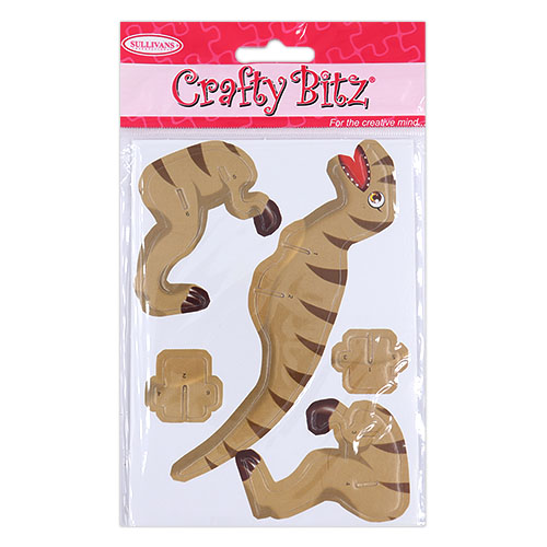 29792 Diy Mini 3d Puzzle Dinosaur Tan