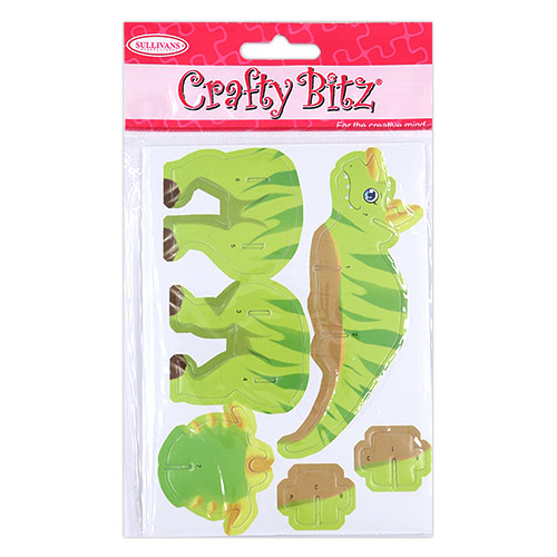 29795 Diy Mini 3d Puzzle Dinosaur Light Green