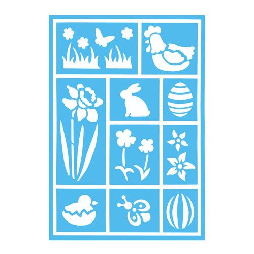 29818 Sully Adhesive Stencil - 1pc - Easter  