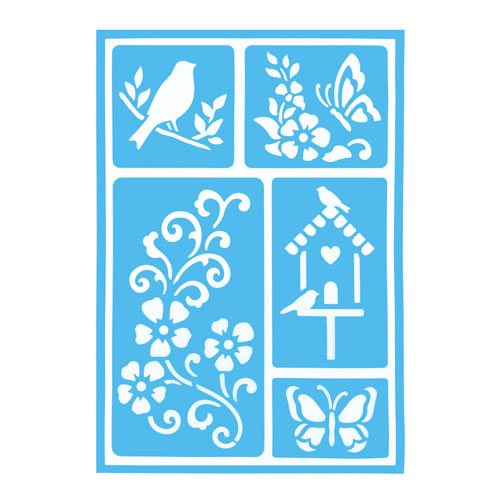 29819 Sully Adhesive Stencil - 1pc - Birds  