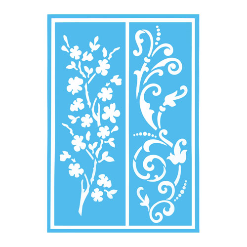 29823 Sully Adhesive Stencil - 1pc - Cherry Blossom 