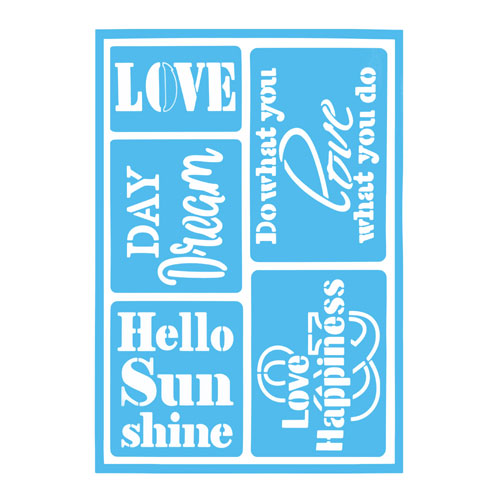 29829 Sully Adhesive Stencil - 1pc - Love