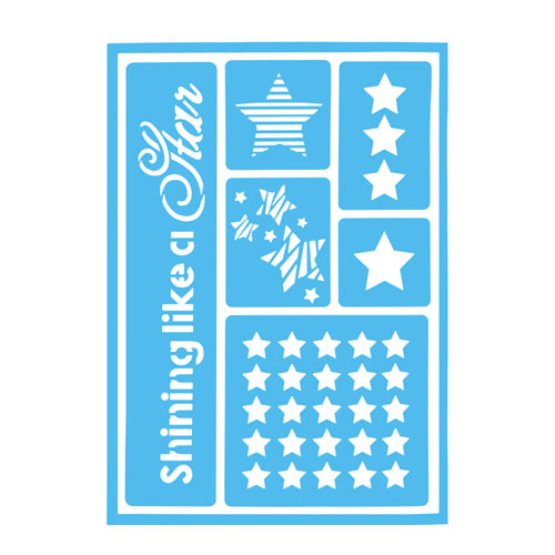 29831 Sully Adhesive Stencil - 1pc - Stars