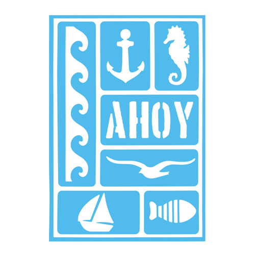 29832 Sully Adhesive Stencil - 1pc - Ahoy 