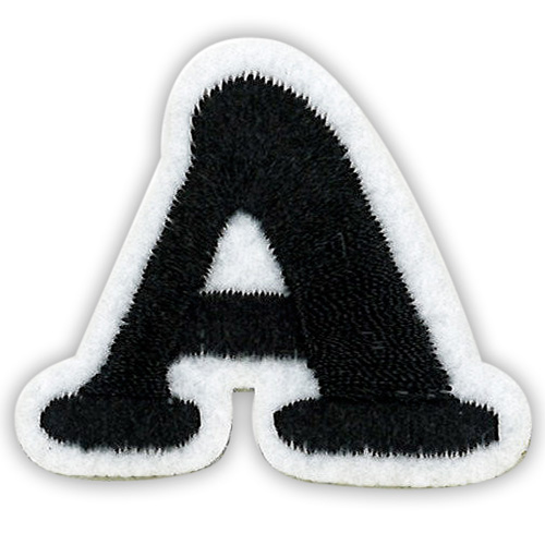 29874 Motif Iron On 35mm Black A