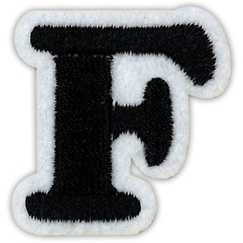 29879 Motif Iron On 35mm Black F