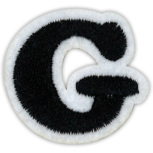 29880 Motif Iron On 35mm Black G