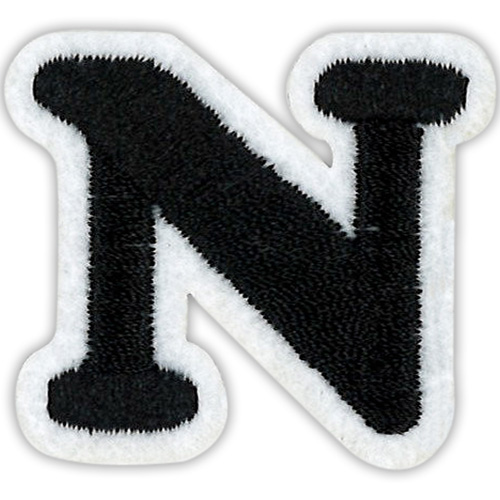 29887 Motif Iron On 35mm Black N