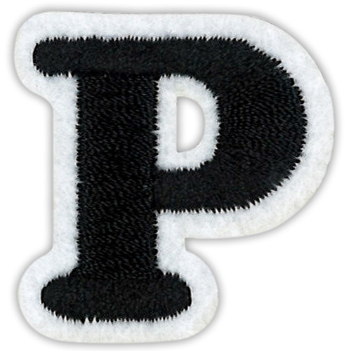 29889 Motif Iron On 35mm Black P