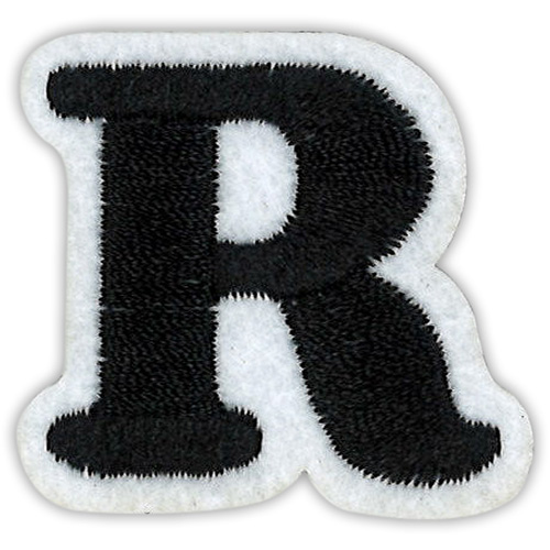 29891 Motif Iron On 35mm Black R