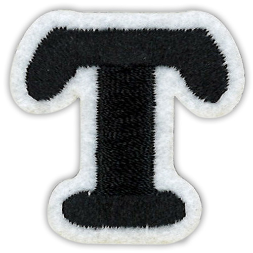 29893 Motif Iron On 35mm Black T