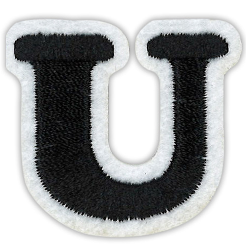 29894 Motif Iron On 35mm Black U