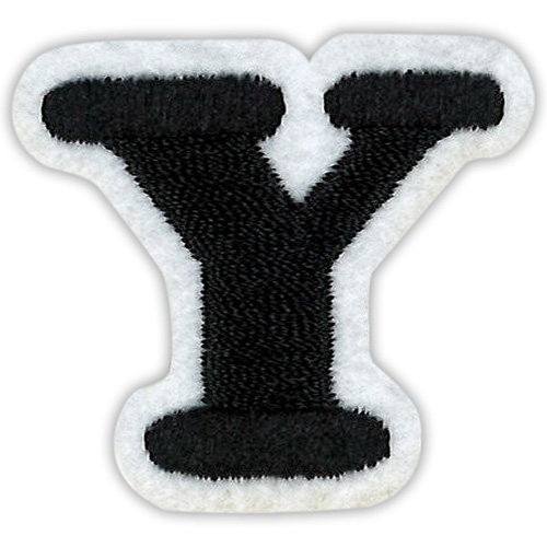 29898 Motif Iron On 35mm Black Y