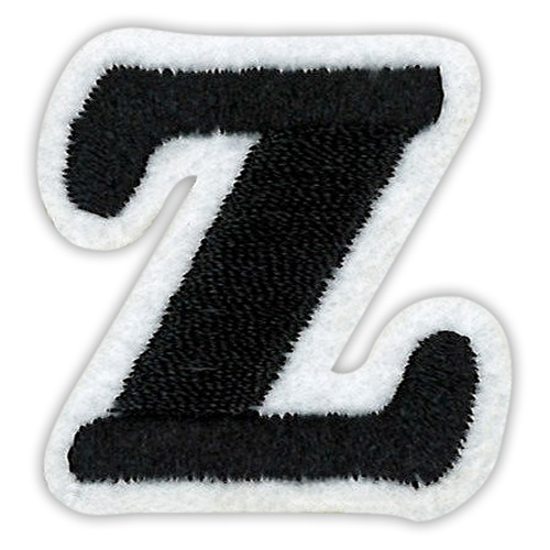 29899 Motif Iron On 35mm Black Z