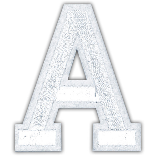 29910 Motif Iron On 75mm White A