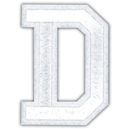 29913 Motif Iron On 75mm White D