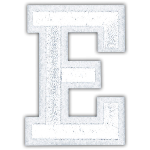 29914 Motif Iron On 75mm White E