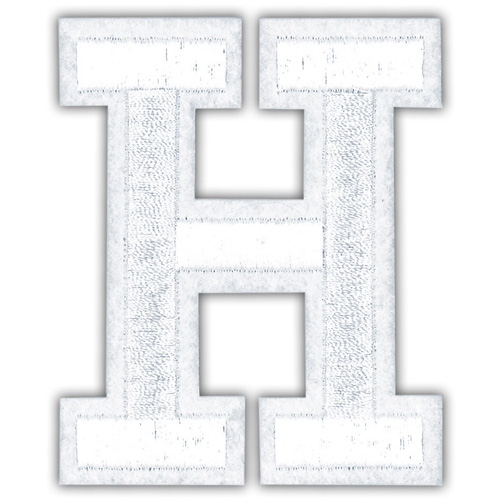 29917 Motif Iron On 75mm White H