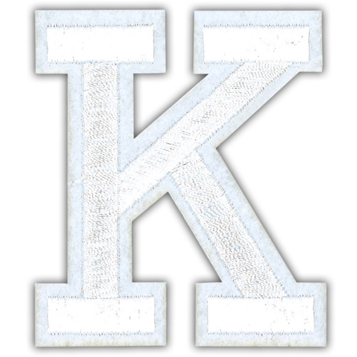 29920 Motif Iron On 75mm White K