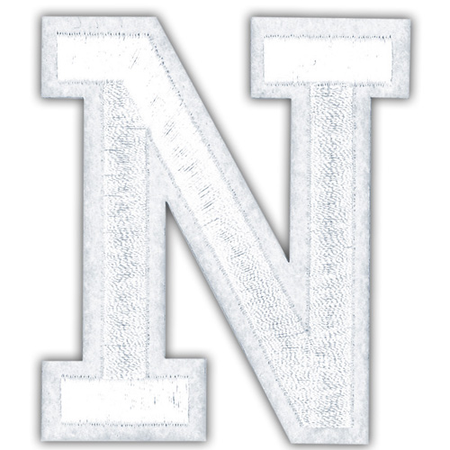 29923 Motif Iron On 75mm White N