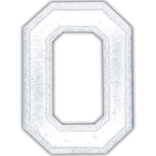 29924 Motif Iron On 75mm White O