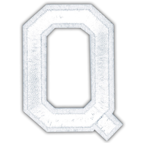 29926 Motif Iron On 75mm White Q