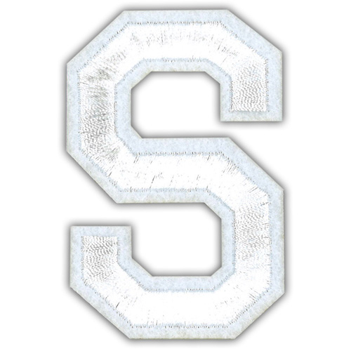 29928 Motif Iron On 75mm White S