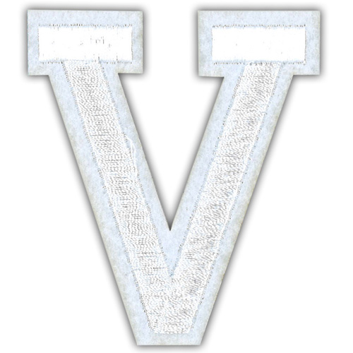 29931 Motif Iron On 75mm White V