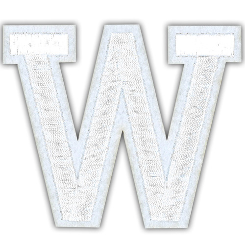 29932 Motif Iron On 75mm White W