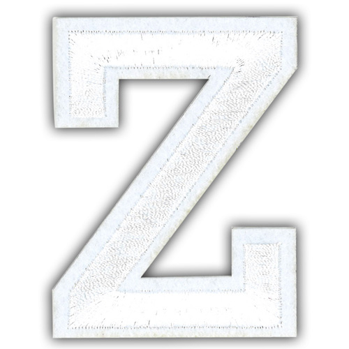 29935 Motif Iron On 75mm White Z