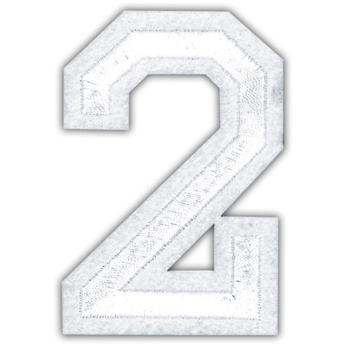 29938 Motif Iron On 75mm White 2