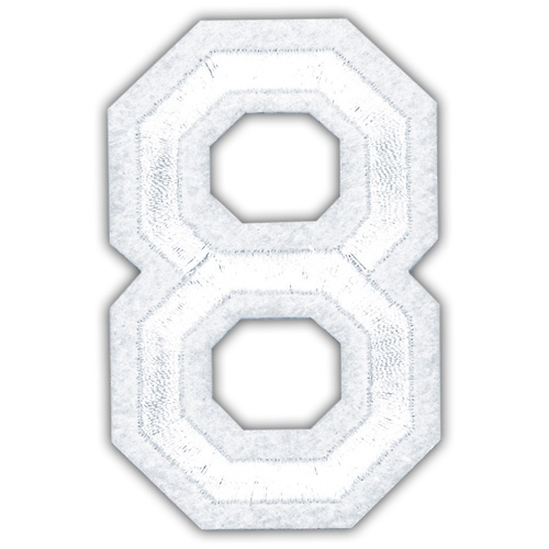 29944 Motif Iron On 75mm White 8