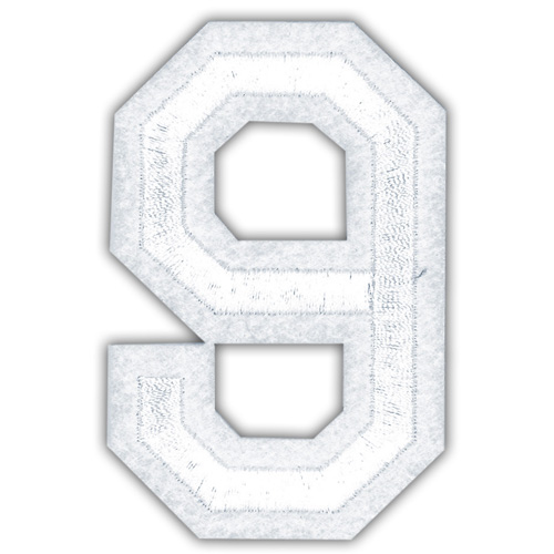 29945 Motif Iron On 75mm White 9