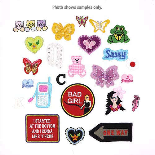 30750 Sullivans Iron On Motif - Assorted Pack Of 20