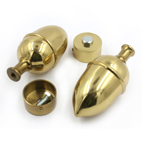 33983 Acorn Finial 38mm Brass