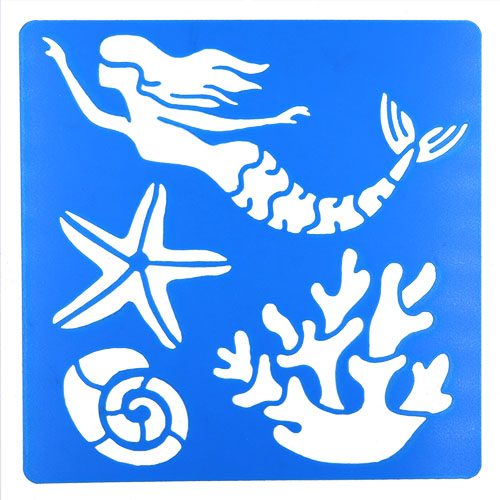 35954 Sully Flexible Stencil - 1pc - Mermaid
