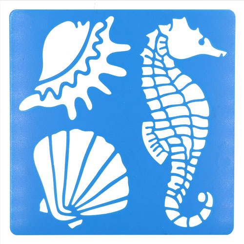 35955 Sully Flexible Stencil - 1pc - Seahorse