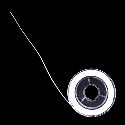 36822 Sullivans 0.5mm Stretch Thread - White - 10m