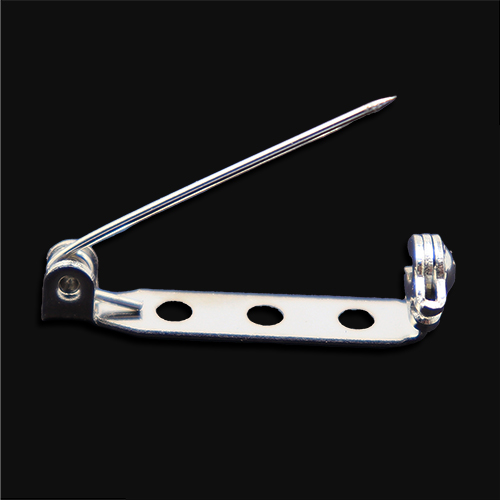 36937 Sullivans Brooch Back - 25mmx5mm - Silver - 8pcs