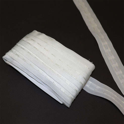 37018 Curtain Tape 28mm White