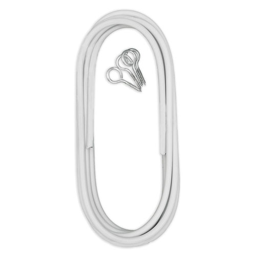 37022 Sullivans Pvc Covered Curtain Wire  - 2m