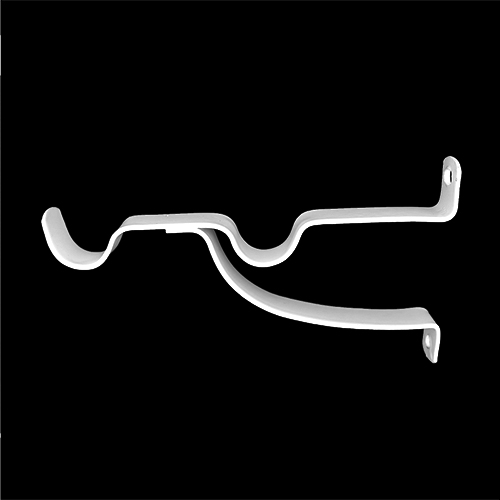 37504 Sullivans 127mm Double Stay Bracket - White - 2pcs