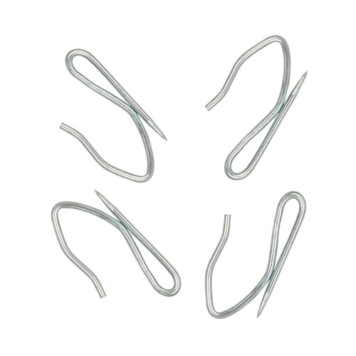 37621 Curtain Hook 35mm Zinc
