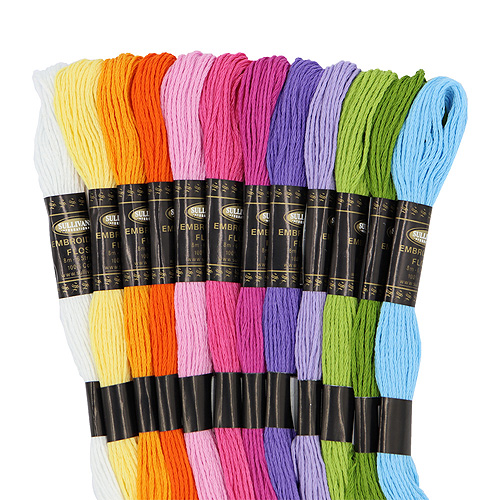 38220 Sullivans Cotton Embroidery Floss Pack - 12pc - Spring 